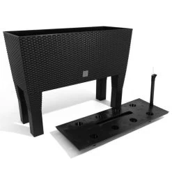 Prosperplast Kunststof Rato Plantenbak Op Poten Met Irrigatiesysteem Antraciet 80 X 33 X 62 Cm - 72 Liter - Balkonbakken/bloembakken -Tuinverzorgings Winkel 1200x1200 1996