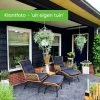 BUITEN Living Dex Wicker Loungestoel Tuin Incl. Wicker Voetenbank | Wicker + Aluminium | Bamboe Antraciet -Tuinverzorgings Winkel 1200x1200 2