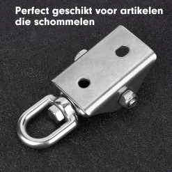 Luxe Ophangsysteem - 180° Schommelen, 360° Roteerbaar - Plafondhaak - Ophanghaak - Hangstoel Buiten - Hangstoel Binnen – Schommelstoel - Schommel - Bokszakken - RVS - Nederlandse Handleiding - -Tuinverzorgings Winkel 1200x1200 206