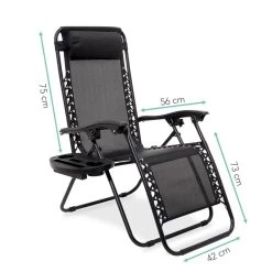 LifeGoods Opvouwbare Tuinstoelen - Verstelbaar Zonnescherm - 2 Stuks - 30°-90° Verstelbaar - Metaal - Zwart 16 LifeGoods Opvouwbare Tuinstoelen - Verstelbaar Zonnescherm - 2 Stuks - 30°-90° Verstelbaar - Metaal - Zwart -Tuinverzorgings Winkel 1200x1200 216