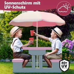 Spielwerk Kinder Tuinset – Incl. Parasol UV-bescherming - Roze Grijs -Tuinverzorgings Winkel 1200x1200 22