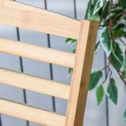 Outsunny Tuin Schommelstoel, Relaxstoel, Tuinstoel, Bamboe Multiplex Naturel 84A-171 -Tuinverzorgings Winkel 1200x1200 275