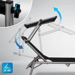 Sens Design Zonnebed - Ligbed Inklapbaar Met Zonneklep - Zwart -Tuinverzorgings Winkel 1200x1200 322