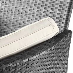 Casaria Polyrattan Tuinbank - Incl. Tafel & Kussens 7 Cm - Grijs -Tuinverzorgings Winkel 1200x1200 36