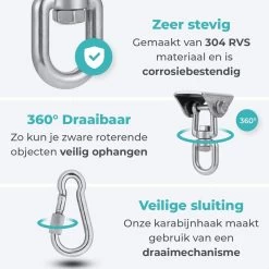AVINT GOODS RVS Ophangsysteem Plafondhaak Bokszak – Schroefhaak & Ophanghaak Hangstoel – Muurhaak Binnen & Buiten - 550KG -Tuinverzorgings Winkel 1200x1200 379