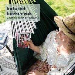 Vita5 XXL Hangstoel | Binnen&Buiten Hangnest | Incl. 2 Kussens En Boekenvak | Volwassenen&Kinderen | Hangmatstoel Tot 225kg | Donkergroen -Tuinverzorgings Winkel 1200x1200 38