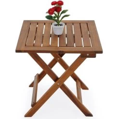 Merkloos EezyLife Houten Bijzettafel - 46x46x46cm - Acacia Hout - Tuintafel -Tuinverzorgings Winkel 1200x1200 418