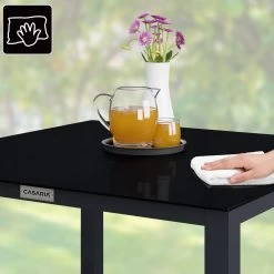 Casaria – Tuintafel – Aluminium – 90x90x75cm –Antraciet -Tuinverzorgings Winkel 1200x1200 425