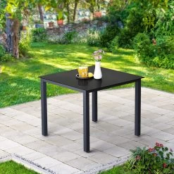 Casaria – Tuintafel – Aluminium – 90x90x75cm –Antraciet -Tuinverzorgings Winkel 1200x1200 426