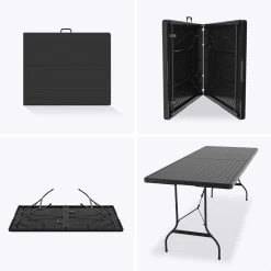 LifeGoods Klaptafel - Inklapbaar - 180 Cm - 6 Tot 8 Personen - Zwart 21 LifeGoods Klaptafel - Inklapbaar - 180 Cm - 6 Tot 8 Personen - Zwart -Tuinverzorgings Winkel 1200x1200 438