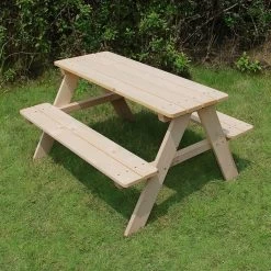 MaxxGarden Kinder Picknicktafel - 90x79x50cm - Hout -Tuinverzorgings Winkel 1200x1200 473