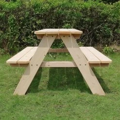 MaxxGarden Kinder Picknicktafel - 90x79x50cm - Hout -Tuinverzorgings Winkel 1200x1200 475