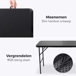 LifeGoods Klaptafel - Inklapbaar - 120 Cm - 4 Personen - Zwart -Tuinverzorgings Winkel 1200x1200 480