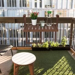 Relaxdays Balkontafel Inklapbaar - Klaptafel Balkon - Tafel Reling - Hangtafel Hout -Tuinverzorgings Winkel 1200x1200 486