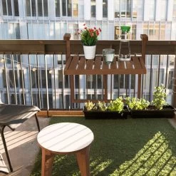 Relaxdays Balkontafel Inklapbaar - Klaptafel Balkon - Tafel Reling - Hangtafel Hout -Tuinverzorgings Winkel 1200x1200 489