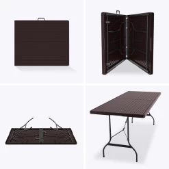 LifeGoods Klaptafel - Inklapbaar - 180 Cm - 6 Tot 8 Personen - Bruin -Tuinverzorgings Winkel 1200x1200 504