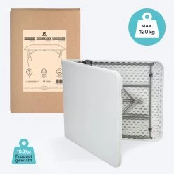 LifeGoods Klaptafel - Inklapbaar - 70x180cm - Verstelbare Vouwtafel - Weerbestendig - Wit 13 LifeGoods Klaptafel - Inklapbaar - 70x180cm - Verstelbare Vouwtafel - Weerbestendig - Wit -Tuinverzorgings Winkel 1200x1200 509