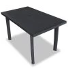 VidaXL Tuintafel 126x76x72 Cm Kunststof Antraciet -Tuinverzorgings Winkel 1200x1200 513