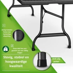 Sens Design Tuintafel Kunststof - Campingtafel Inklapbaar - Rotan-Look 12 Sens Design Tuintafel Kunststof - Campingtafel Inklapbaar - Rotan-Look -Tuinverzorgings Winkel 1200x1200 518