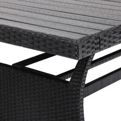 Casaria Polyrattan Tuintafel - WPC Tafelblad 190x90x74 Cm – Zwart 16 Casaria Polyrattan Tuintafel - WPC Tafelblad 190x90x74 Cm – Zwart -Tuinverzorgings Winkel 1200x1200 535