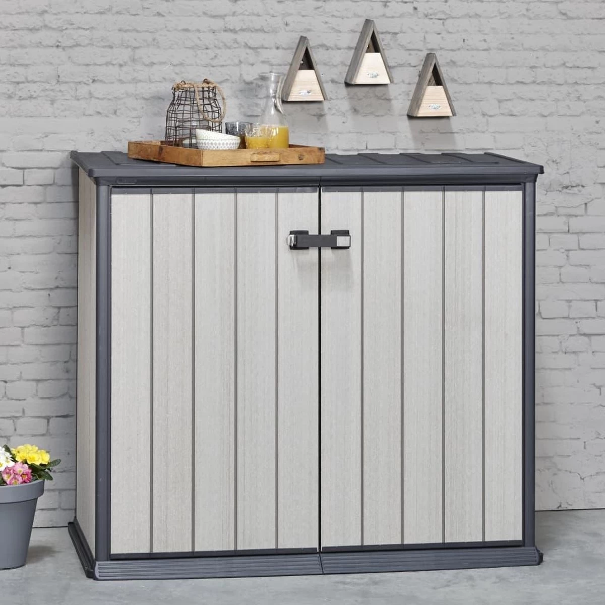 Keter Patio Store Opbergkast - 139,5x77x120cm - Grijs 5 Keter Patio Store Opbergkast - 139,5x77x120cm - Grijs - Afbeelding 3