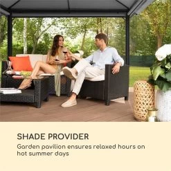 Blumfeldt Grandezza Cortina Tuinpaviljoen , 6 X6 Cm Stalen Frame Met Poedercoating , Overdekt Oppervlak Van 3 X 4 Meter , Polyester 7 Blumfeldt Grandezza Cortina Tuinpaviljoen , 6 X6 Cm Stalen Frame Met Poedercoating , Overdekt Oppervlak Van 3 X 4 Meter , Polyester -Tuinverzorgings Winkel 1200x1200 608