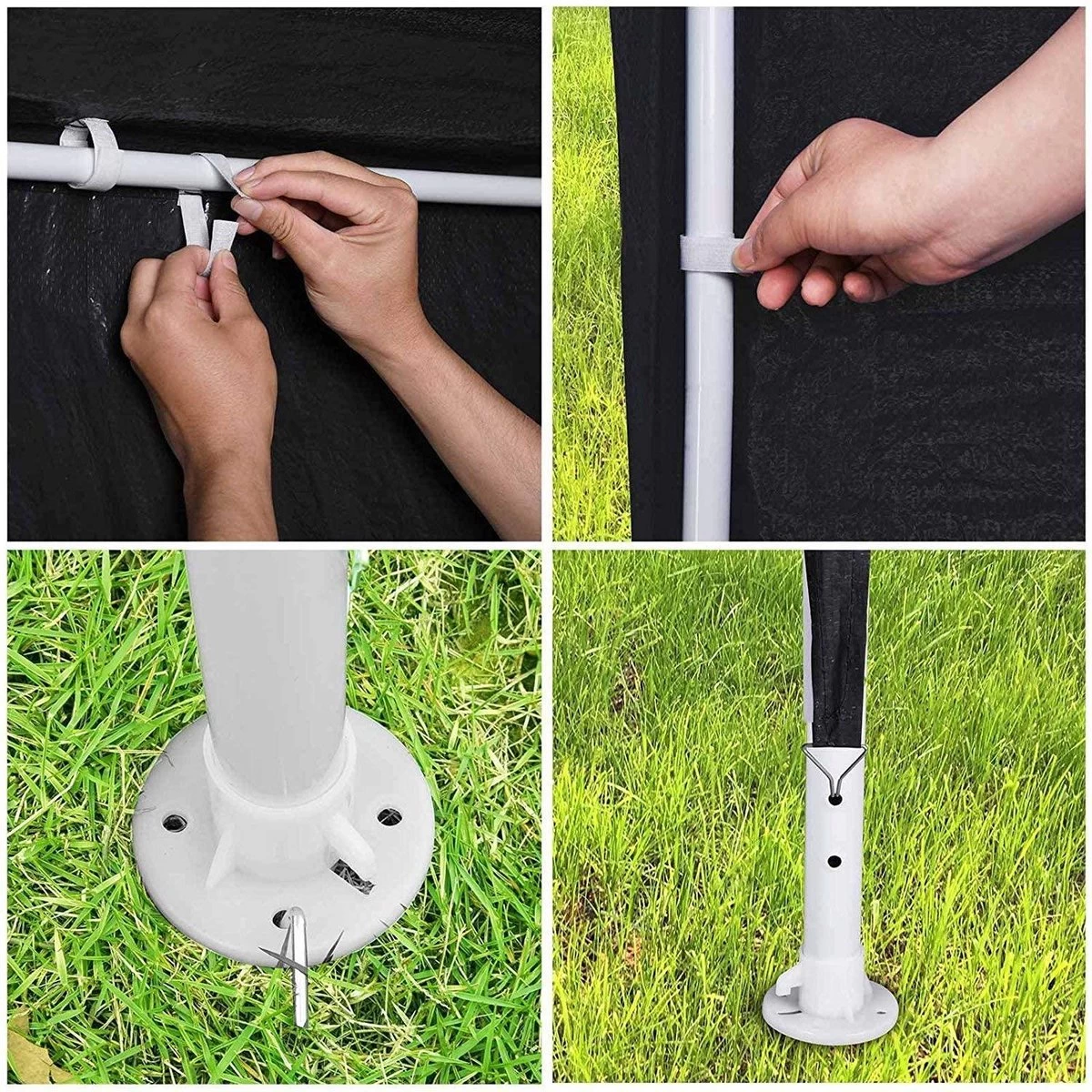 MaxxGarden Partytent - Feesttent Paviljoen - 3x3m - Antraciet 6 MaxxGarden Partytent - Feesttent Paviljoen - 3x3m - Antraciet - Afbeelding 4