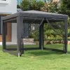 Prolenta Premium Partytent Met 4 Mesh Zijwanden 3x3 M HDPE Antracietkleurig -Tuinverzorgings Winkel 1200x1200 683