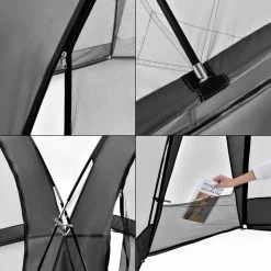 Pro-Tec Paviljoen Grästorp Met LED-verlichting 345x345x247 Cm Donkergrijs 13 Pro-Tec Paviljoen Grästorp Met LED-verlichting 345x345x247 Cm Donkergrijs -Tuinverzorgings Winkel 1200x1200 694