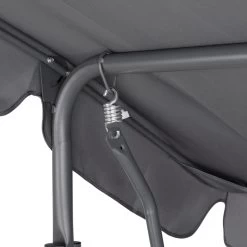 Merkloos Casaria Hollywood Schommel - Antraciet - Incl. Zonnekap -Tuinverzorgings Winkel 1200x1200 7
