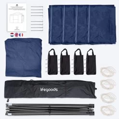 LifeGoods Partytent - 3x4.5 M - Zijwanden - Easy Up - Opvouwbaar - Waterdicht - Draagtas Met Wieltjes - Donkerblauw 21 LifeGoods Partytent - 3x4.5 M - Zijwanden - Easy Up - Opvouwbaar - Waterdicht - Draagtas Met Wieltjes - Donkerblauw -Tuinverzorgings Winkel 1200x1200 704