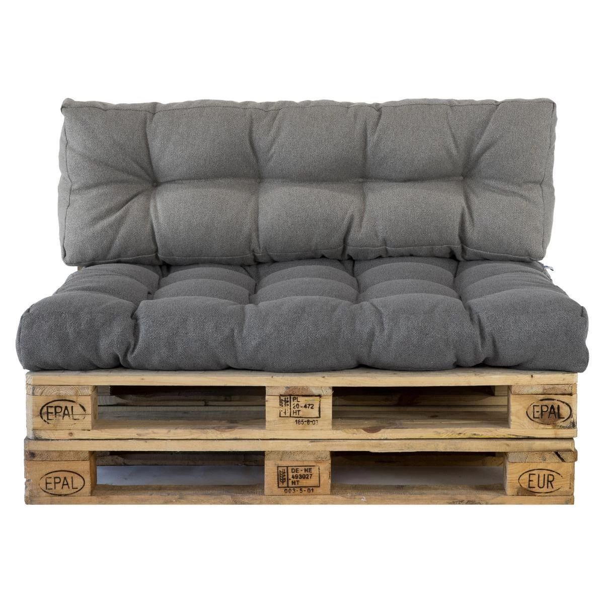 2L Home & Garden Rugkussen Metro Grijs - 60 X 40cm 2 2L Home & Garden Rugkussen Metro Grijs - 60 X 40cm