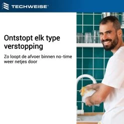 Techweise - Rioolslang Voor Kärcher K2 T/m K7 - 15M - Met Voorwaartse Hogedruksproeiers -Tuinverzorgings Winkel 1200x1200 832