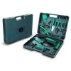 Tuinierset 10 Delig Met Complete Gereedschapskoffer Set Inclusief Tuinschaar, Handschep, Handhark, Plantenspuit, Haakvormige Voegenkrabber, Bloemenschepje, Bloemenschaar, Grasschaar En Heggenschaar