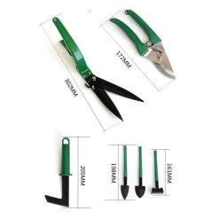 Merkloos 10-Delige Tuingereedschap Set Inclusief Opbergkoffer - Tuinierset - Tuinsetje - Gereedschap Voor Tuin - Tuinschaar - Tuinschepje - Bloemenschaar - Voegenkrabber - Plantenspuit - Grasschaar - Bloemenschep - Tuinhark -Tuinverzorgings Winkel 1200x1200 890