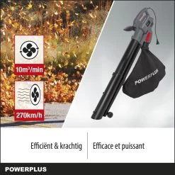 Powerplus POWEG9013 Elektrische Bladblazer - Bladzuiger En -versnipperaar - 3300W - Blazen - Zuigen - Versnipperen - Incl. 40L Opvangzak 10 Powerplus POWEG9013 Elektrische Bladblazer - Bladzuiger En -versnipperaar - 3300W - Blazen - Zuigen - Versnipperen - Incl. 40L Opvangzak -Tuinverzorgings Winkel 1200x1200 949