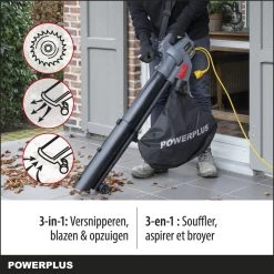 Powerplus POWEG9013 Elektrische Bladblazer - Bladzuiger En -versnipperaar - 3300W - Blazen - Zuigen - Versnipperen - Incl. 40L Opvangzak 12 Powerplus POWEG9013 Elektrische Bladblazer - Bladzuiger En -versnipperaar - 3300W - Blazen - Zuigen - Versnipperen - Incl. 40L Opvangzak -Tuinverzorgings Winkel 1200x1200 951