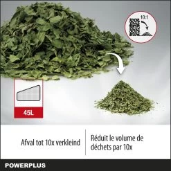 Powerplus POWEG9013 Elektrische Bladblazer - Bladzuiger En -versnipperaar - 3300W - Blazen - Zuigen - Versnipperen - Incl. 40L Opvangzak 13 Powerplus POWEG9013 Elektrische Bladblazer - Bladzuiger En -versnipperaar - 3300W - Blazen - Zuigen - Versnipperen - Incl. 40L Opvangzak -Tuinverzorgings Winkel 1200x1200 952