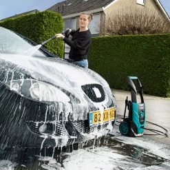 VONROC Hogedrukreiniger V18-2 1800W – 140 Bar – 420 L/h – Incl. 8m Slang, Geïntegreerde Reinigingsmiddelen Tank, Terrasreiniger, Spuitstukken En Accessoires -Tuinverzorgings Winkel 1200x1200 983