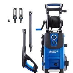 NILFISK PREMIUM 180-10 HOGEDRUKREINIGER 180 BAR 10 METER GEWAPENDE WATERSLANG HASPEL BAJONET AANSLUITINGEN GEINTEGREERDE REINIGINGSTANK 5 JAAR GARANTIE -Tuinverzorgings Winkel 1200x1200 990