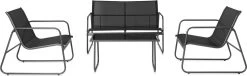 909 Outdoor Tuinset Camilla - 4-delig - Dubbele Zitbank - 2 Stoelen - Tafel - Stalenframe -Tuinverzorgings Winkel 1200x369