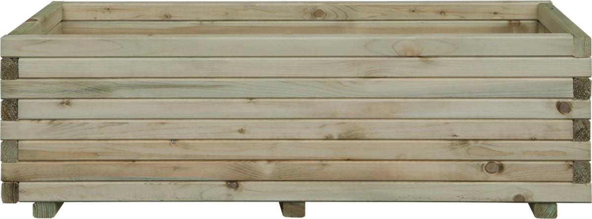 Intergard Houten Bloembakken Plantenbakken Rechthoek 80x40x35cm 4 Intergard Houten Bloembakken Plantenbakken Rechthoek 80x40x35cm - Afbeelding 2