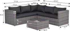 Garden Impressions Montana Loungeset - Organic Grey -Tuinverzorgings Winkel 1200x536