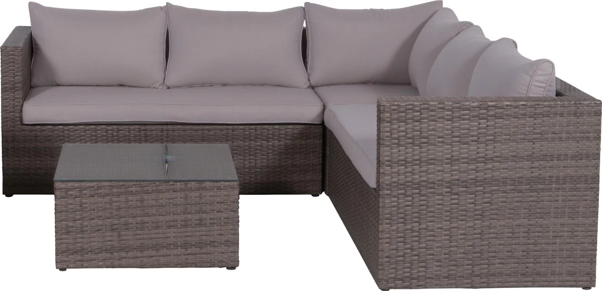 Garden Impressions Montana Loungeset - 4-delig - Bruin 3 Garden Impressions Montana Loungeset - 4-delig - Bruin