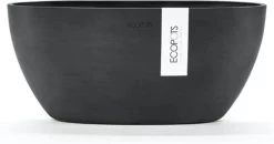 Ecopots | Sofia | Dark Grey | Binnenbloempot | 30 Cm | Ovaal