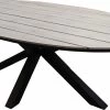 Ovale Tuintafel Cyprus 180cm | Wood | Polywood & Aluminium