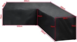BOTC Tuinbank Beschermhoes - Beschermhoes Voor Hoekbank - Premium Tuinbank Beschermhoes - L-vorm - 300/98 X 300/98 X 70cm - Zwart 13 BOTC Tuinbank Beschermhoes - Beschermhoes Voor Hoekbank - Premium Tuinbank Beschermhoes - L-vorm - 300/98 X 300/98 X 70cm - Zwart -Tuinverzorgings Winkel 1200x655