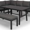 Merkloos Rocco | Loungeset Hoekset Tuinset | Aluminium| Hoekbank, Tuinbank, Tuintafel | 8 Zitplaatsen