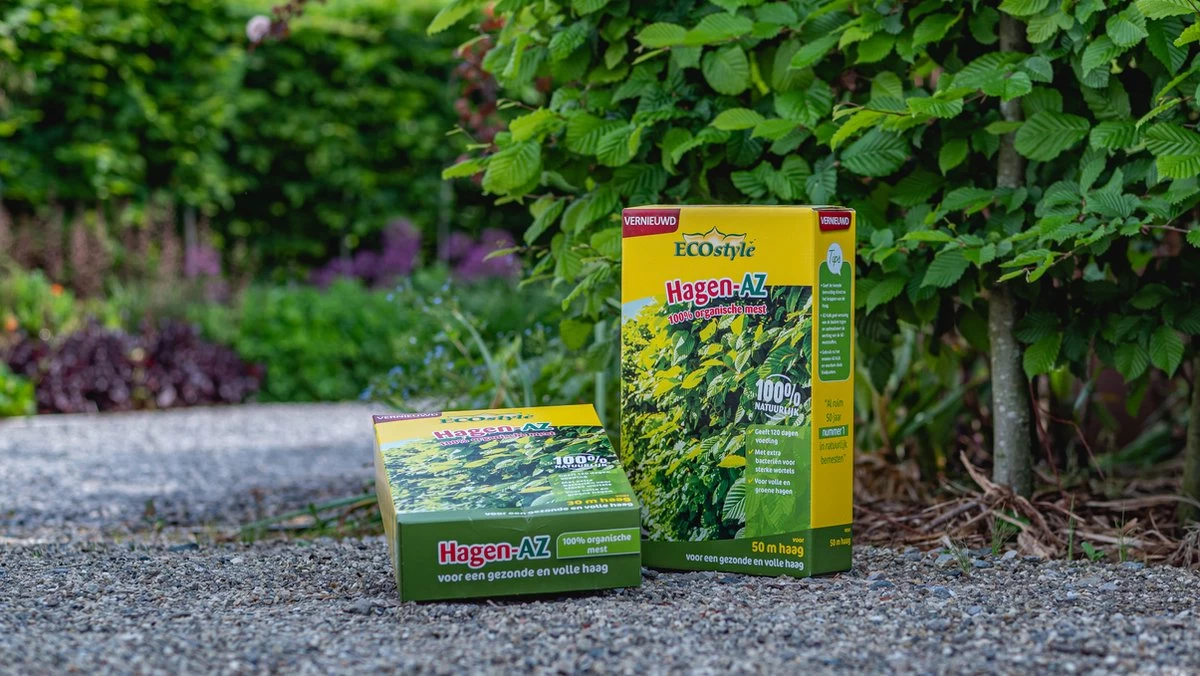 ECOstyle Hagen-AZ Organische Tuinmest - Voor Gezond Bodemleven - Remt Uitval Van Bladeren - 120 Dagen Voeding - Voor 50m Haag - 2,75 KG 8 ECOstyle Hagen-AZ Organische Tuinmest - Voor Gezond Bodemleven - Remt Uitval Van Bladeren - 120 Dagen Voeding - Voor 50m Haag - 2,75 KG - Afbeelding 6