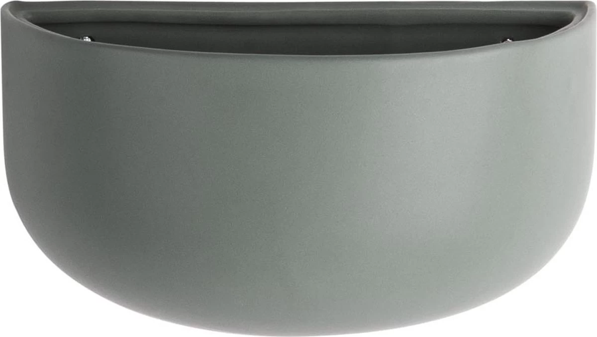 Pt Wand Bloempot Oval Wide - Green 3 Pt Wand Bloempot Oval Wide - Green